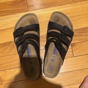 Birkenstock Black Triple-Strap Sandals